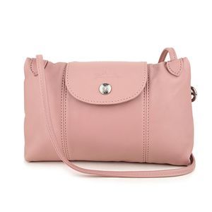 Longchamp Leather Pink Shoulder Bag